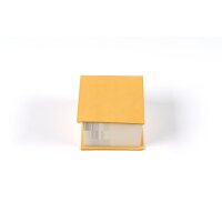 Leder Memo Notepad gelb